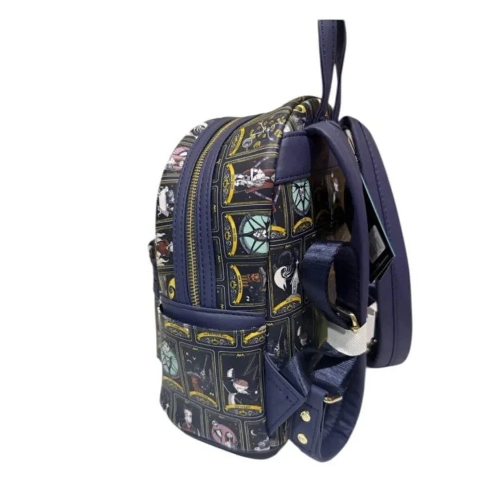Loungefly Disney Nightmare Before Christmas Tarot Mini Backpack All Over Print